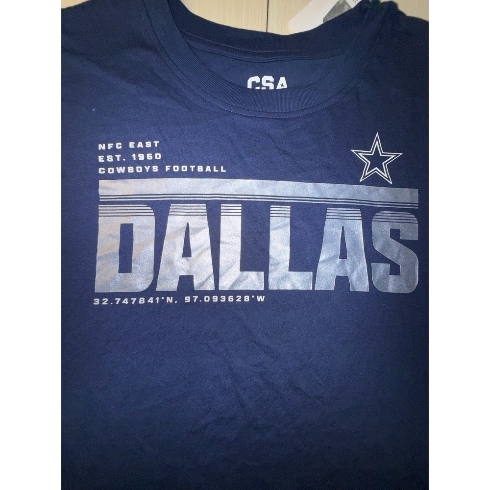 NFL Team Apparel Dallas Cowboys Graphic T-Shirt Navy Blue XL NWT
